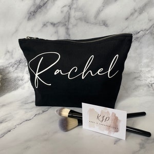 Personalised Make Up Bag | Personalised Cosmetic Bag | Toiletry Bag | Gift | Bridesmaid | Make Up |