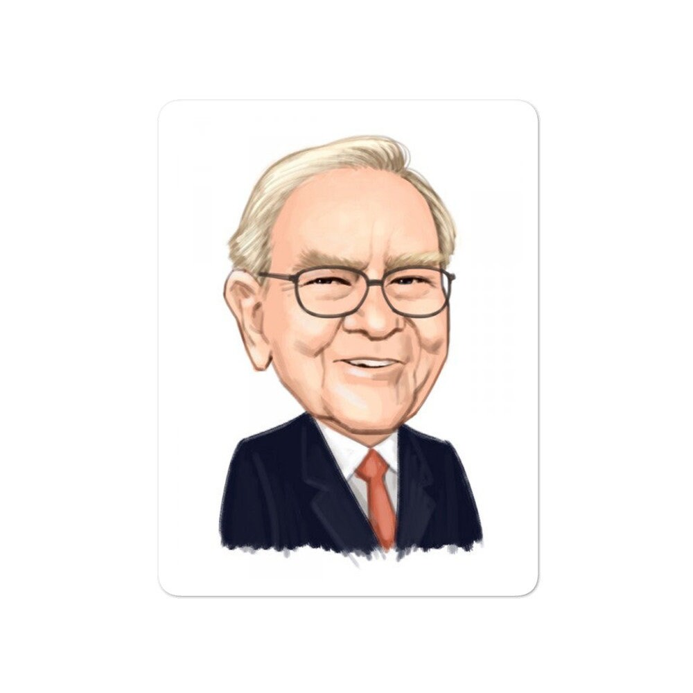 Warren Buffet Sticker Reputation Warren Buffett Stickers - Etsy