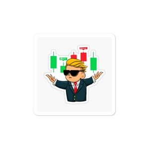 Apostas em Wall Street, gráfico de velas, adesivos