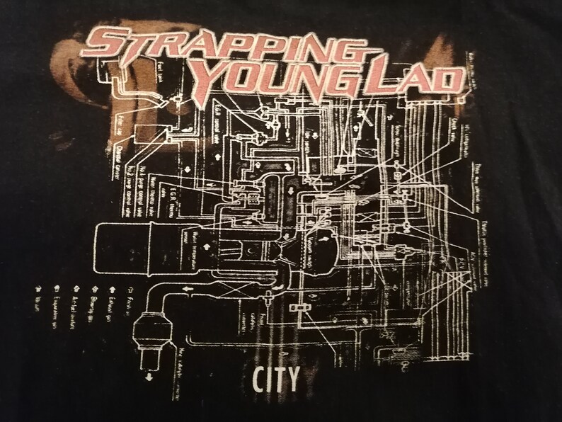 Strapping Young Lad City TS Devin Townsend Pantera Etsy