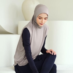ADIRA Active Hijab Outer, Bescheidene Sport Hijab Weste vertuschen, muslimische Frauen Sportbekleidung Muslimah Activewear Islamische Kleidung Fitness-Studio Workout Übung