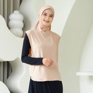 ADIRA Active Hijab Outer, Bescheidene Sport Hijab Weste vertuschen, muslimische Frauen Sportbekleidung Muslimah Activewear Islamische Kleidung Fitness-Studio Workout Übung