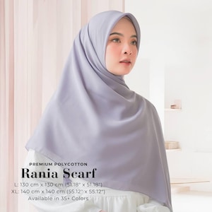 RANIA Schal, 36 Farben Extra Großer Quadratischer Hijab Schal, Leichte Schal Wickelschals, Kopftuch Kopfbedeckung, Nettes Geschenk Islamische Muslimische Frauen