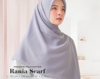 RANIA Scarf, 36 Colors Extra Large Square Hijab Scarf, Lightweight Shawl Wrap Scarves, Head Scarf Head Cover, Cute Islamic Muslim Women Gift