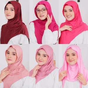 ILANA Instant Hijab, 30 Farben Jersey Hijab mit Unterschal schnell, leicht tragen, kein Pin Slip-on einteiliger Hijab-Schal, süße muslimische Geschenke für Frauen