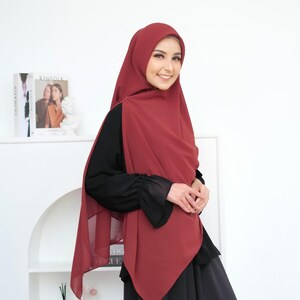 YASMINA Instant Hijab, 21 Colors Premium Ceruti Babydoll Khimar Hijab
