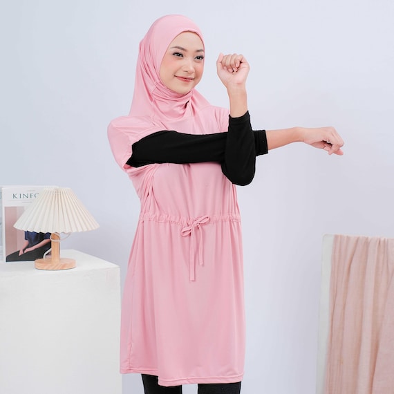 RAIFA Active Hijab Outer, Modest Sports Vest Cover Up, Activewear for Gym, Workout, Exercise, Running, Training, Yoga, Fitness