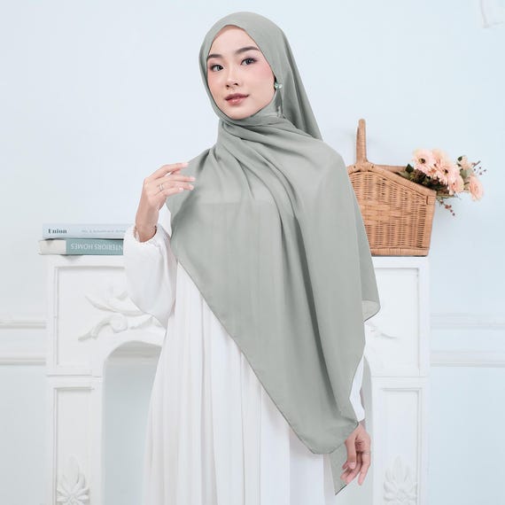 Viola Scarf, 33 Colors Premium Voile Headscarf, Long Rectangular Shayla Hijab, Lightweight Shawl for Women and Girls