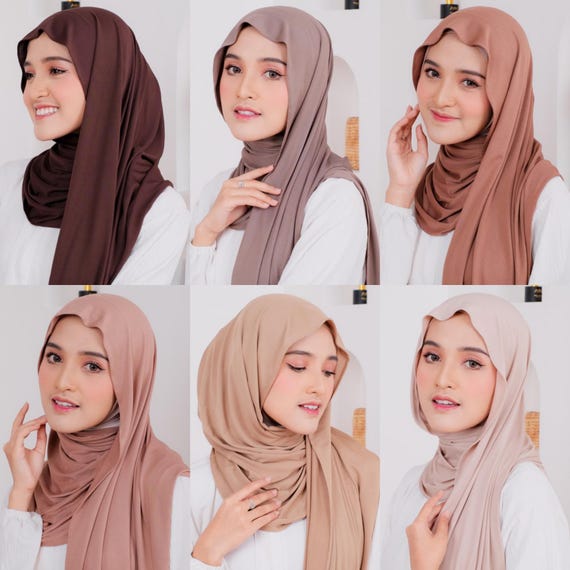 brown colour hijab