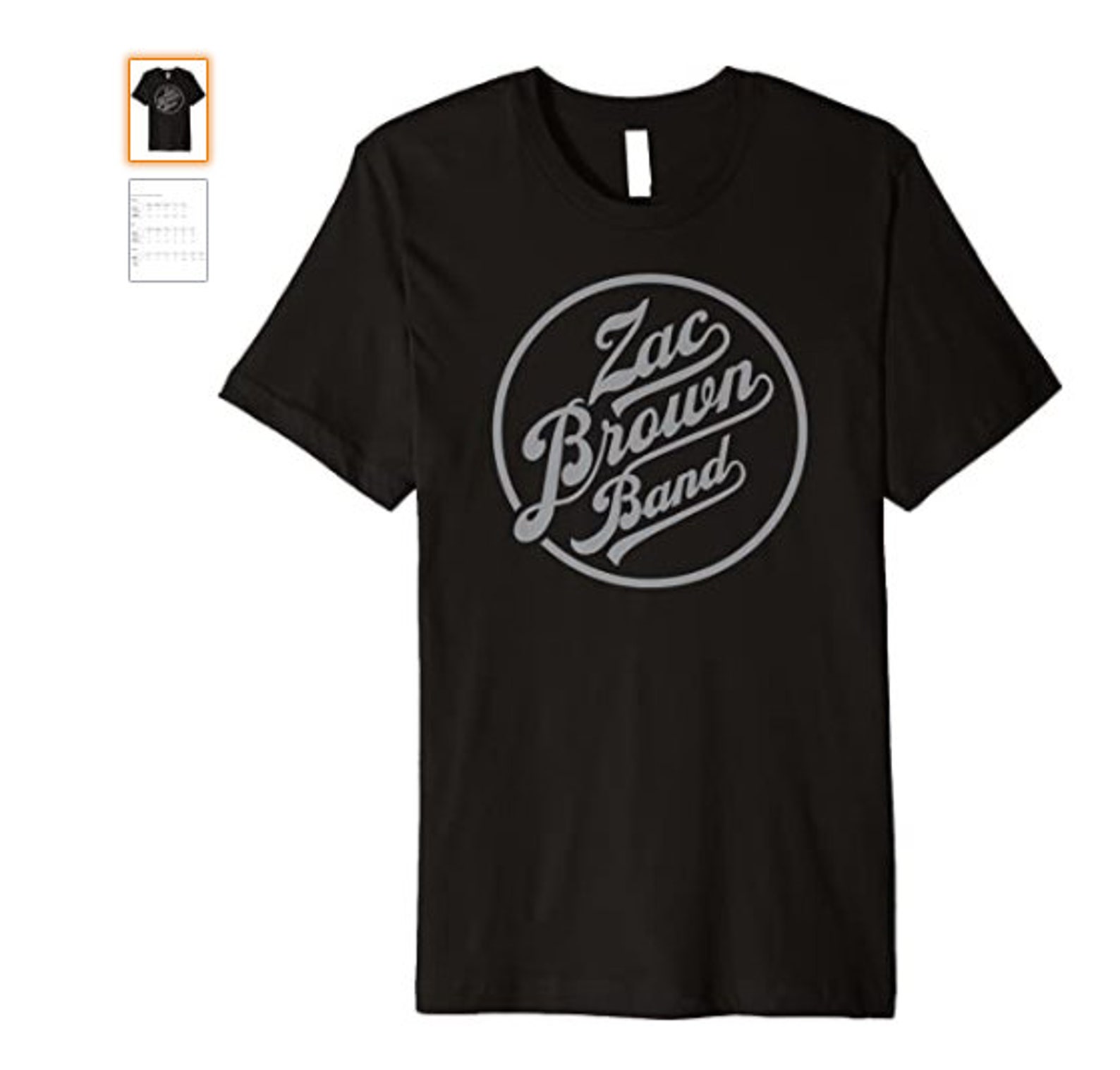 Zac Brown Band Original ZBB Logo TShirt Etsy