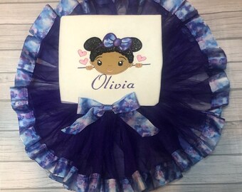 Girl's Birthday Gift Set- Purple Tutu Set- Birthday Tutu -Tutu for Babies– Tutu for Newborns-Tutu Set for Girls -Tutu outfit