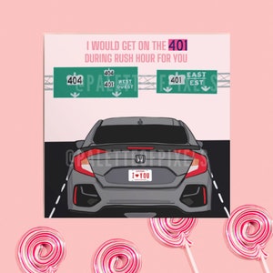 Carte de Saint-Valentin Toronto 401