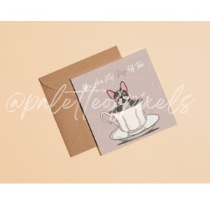 Dog Puppy Valentines Day Themed Card