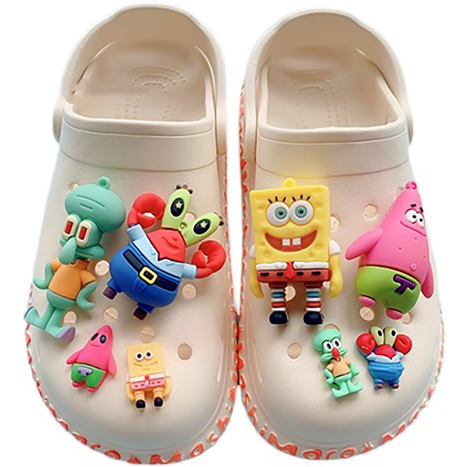 SpongeBob crocs charms shoes charm set crocs charms vendor | Etsy
