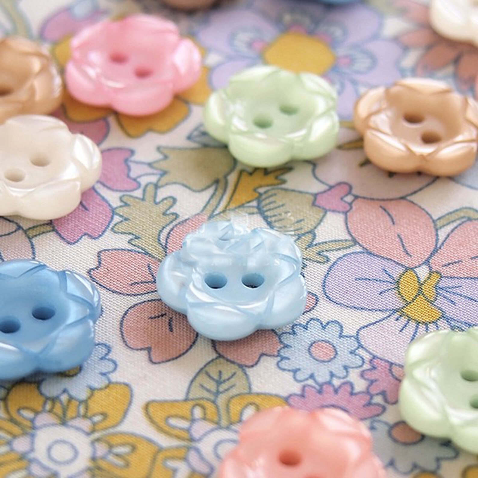 15PCS Buttons flower shape Buttons cute Buttons exquisite Etsy
