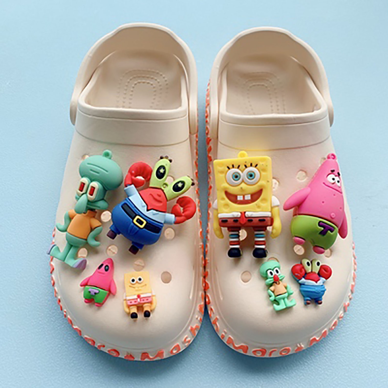 SpongeBob crocs charms shoes charm set crocs charms vendor | Etsy
