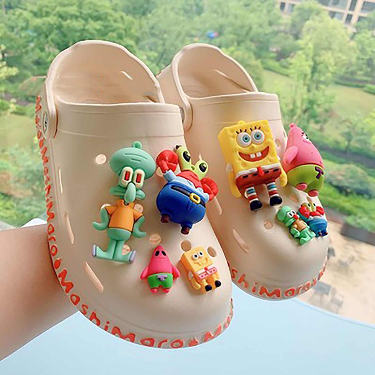 SpongeBob crocs charms shoes charm set crocs charms vendor | Etsy