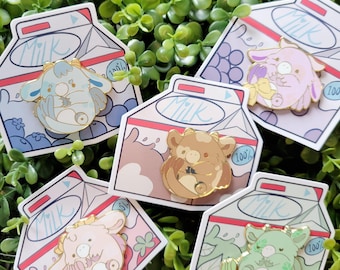 Dragon Cow Enamel Pins - 1.5 inch enamel pin