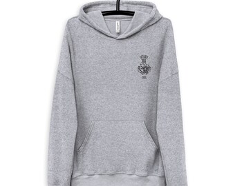 October/Opal Potion Unisex Sueded Fleece Hoodie