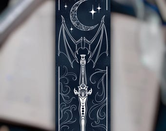 The Shadow singer - Large foiled bookmark | ACOTAR Bookmark | Azriel