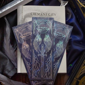 The Umbra Mortis -  Large foiled bookmark | Crescent City Bookmark | Hunt Athalar inspired