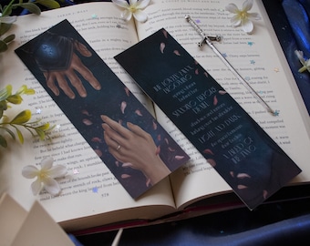 The Elriel Bookmark | ACOTAR Art - Sarah J Maas | Azriel and Elain