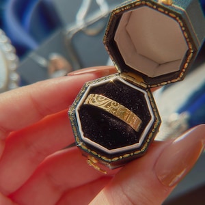 The Cursebreaker ACOTAR Ring: Night Court Jewelry, Celestial Fantasy inspired, 18k gold