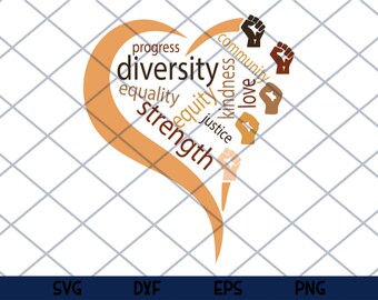 Equality Svg Black History Month Svg Racial Diversity Svg Justice Svg