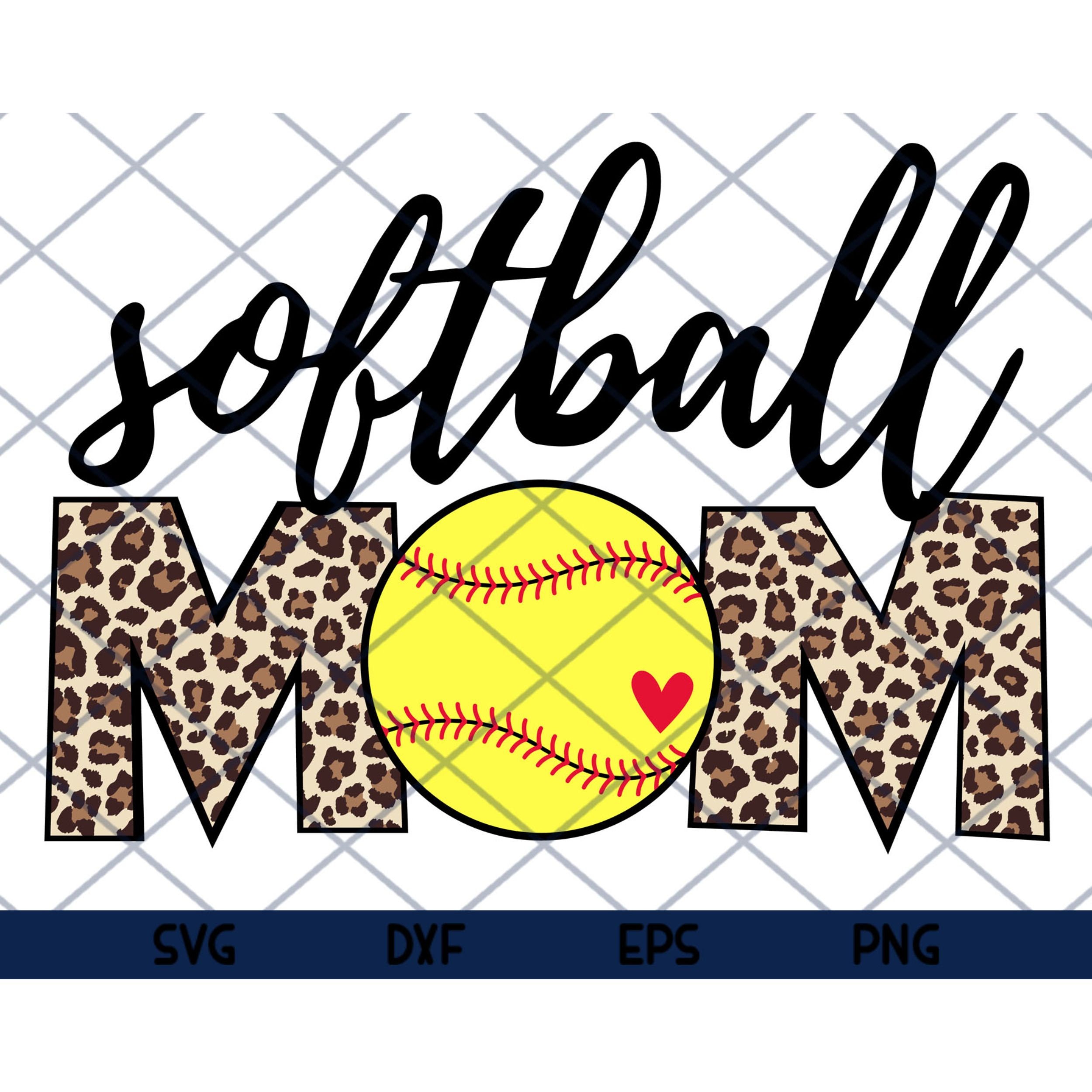 Download Softball Mom Leopard Funny Baseball MomMother's Day | Etsy