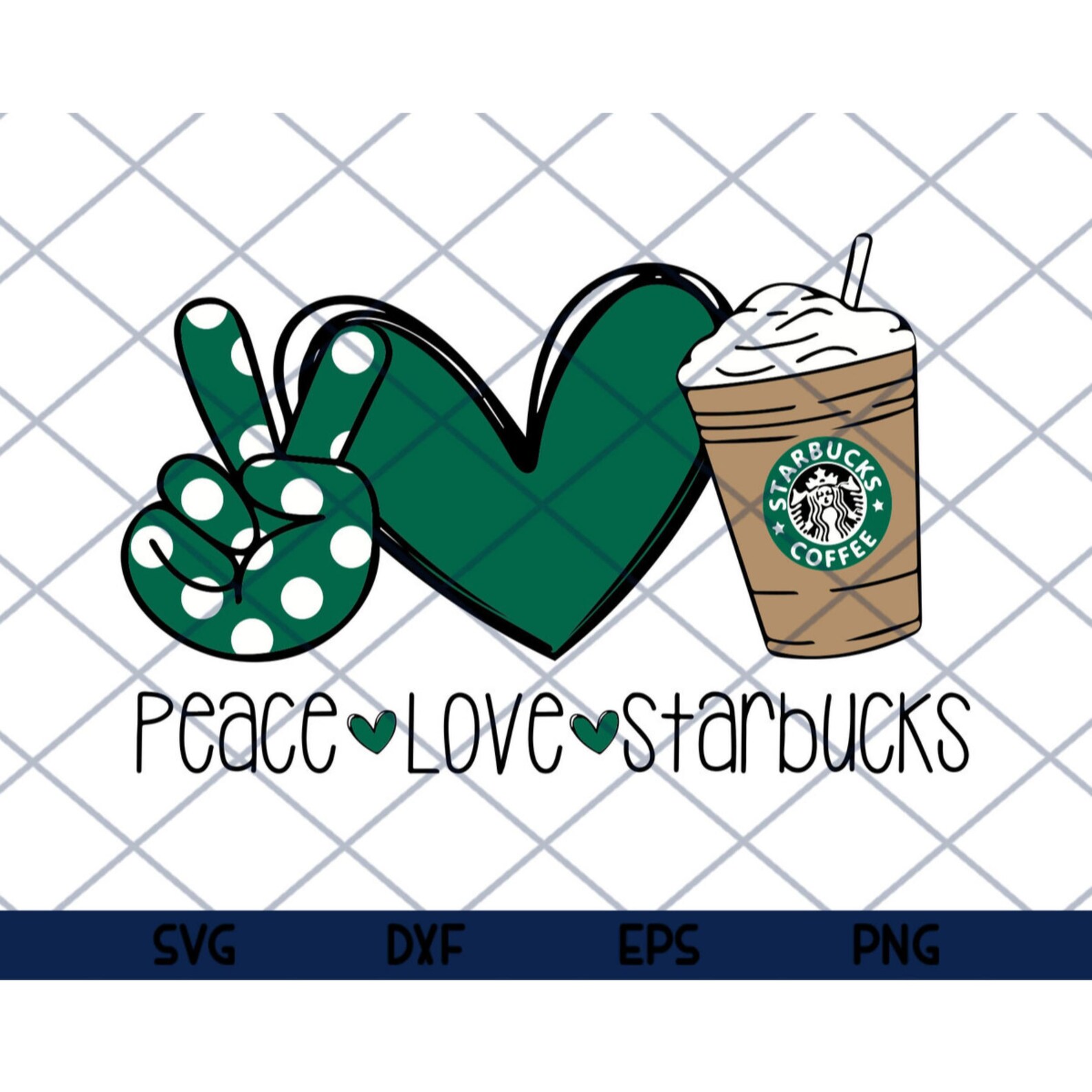 Free Free 204 Peace Love Starbucks Svg Free SVG PNG EPS DXF File