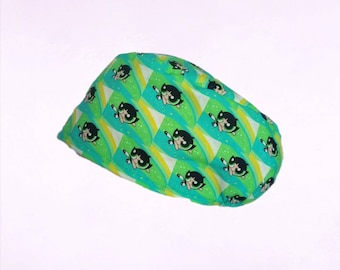 Powerpuff Girls surgical cap, long hair cactus surgical cap, medical cap, pink hospital cap, medical gift, nurse gift