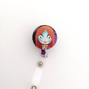 Nightmare retractable identifier, badge reel, key ring, scissors, sanitary gift, veterinary gift, nurse accessory,