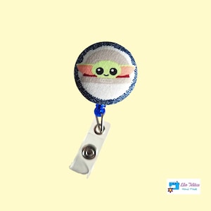 Retractable identifier, reel badge, key ring, scissors, sanitary gift, veterinary gift, nursing accessory, identification