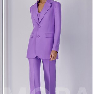 Dressy purple pant suits online