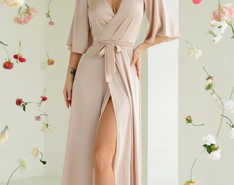 pastel yellow floral dress NYOMI MAXI DRESS main image 1