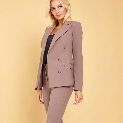 2-piece Blazer Trouser Suit for Women 