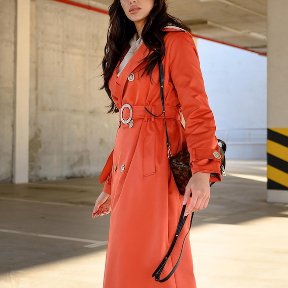 タグ付きcurl double breasted belt point coat Amazon.com: CRIDMPU Women's double-breasted belt long