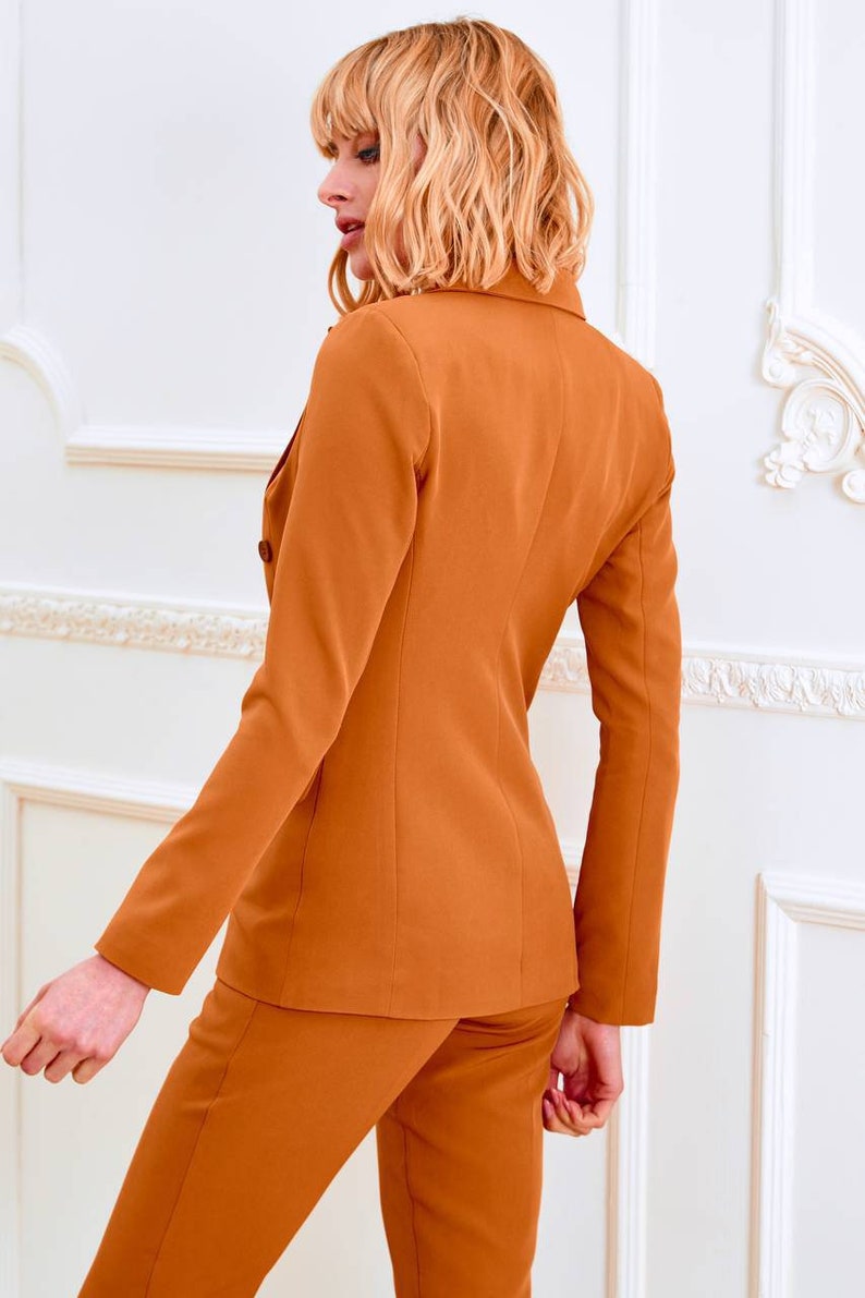 Caramel Womens Pants Suit Formal Pantsuit for Women Formal Etsy