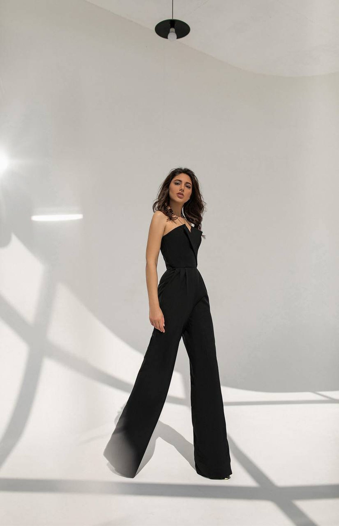 Black Formal Jumpsuit Womens Wedding Guest Jumpsuit Women Etsy UK