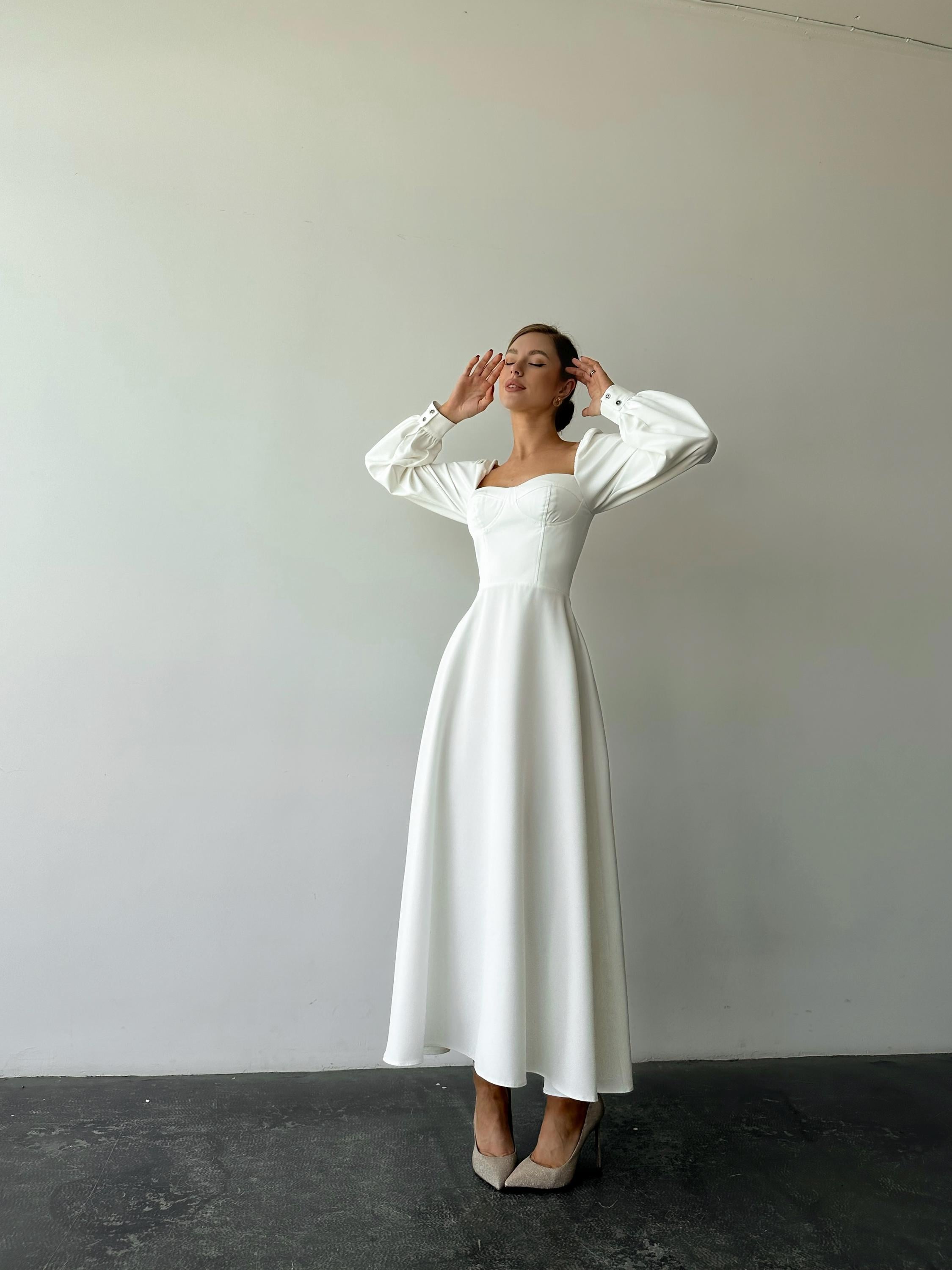 winter white dresses with sleeves 3 Reasons You'll Say Yes To This Winter White Dress (And It's A Steal!)