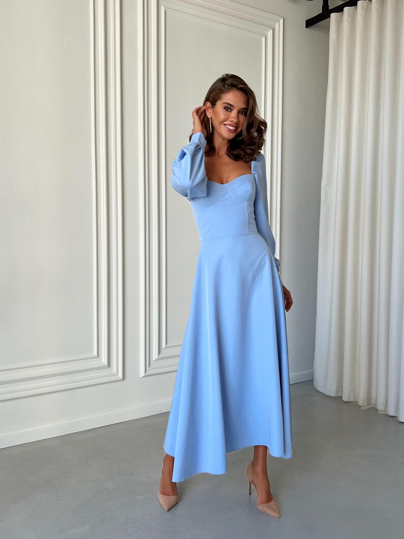 hoco dresses navy blue Short Homecoming Dress with One Long Sleeve Size:LP Vintage Overalls Dress Blue A-Line Wedding Dress