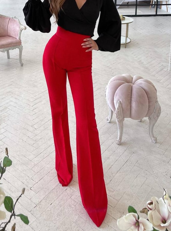 fitted lace wedding dress Iris Flare Dress Pants