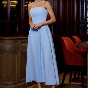linen cocktail dress Linen Midi Dress