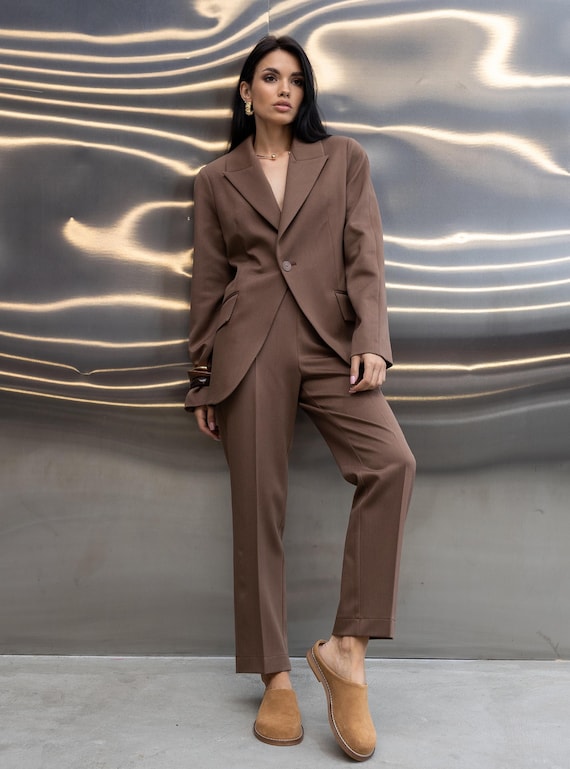 chocolate brown women's dress pants Ambient Wide Leg Pant Chocolate main image 1