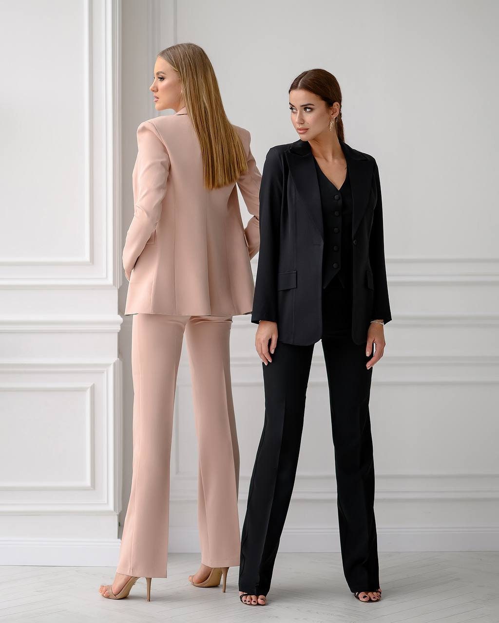 Beige Formal Pantsuit for Women Ecru Formal Pants Suit Set - Etsy