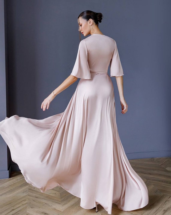 Beige pink dress discount