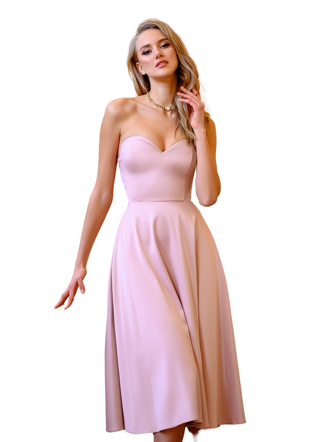 chinese dress ladies Light Pink tulle lace short prom dress, pink homecoming dress main image 1