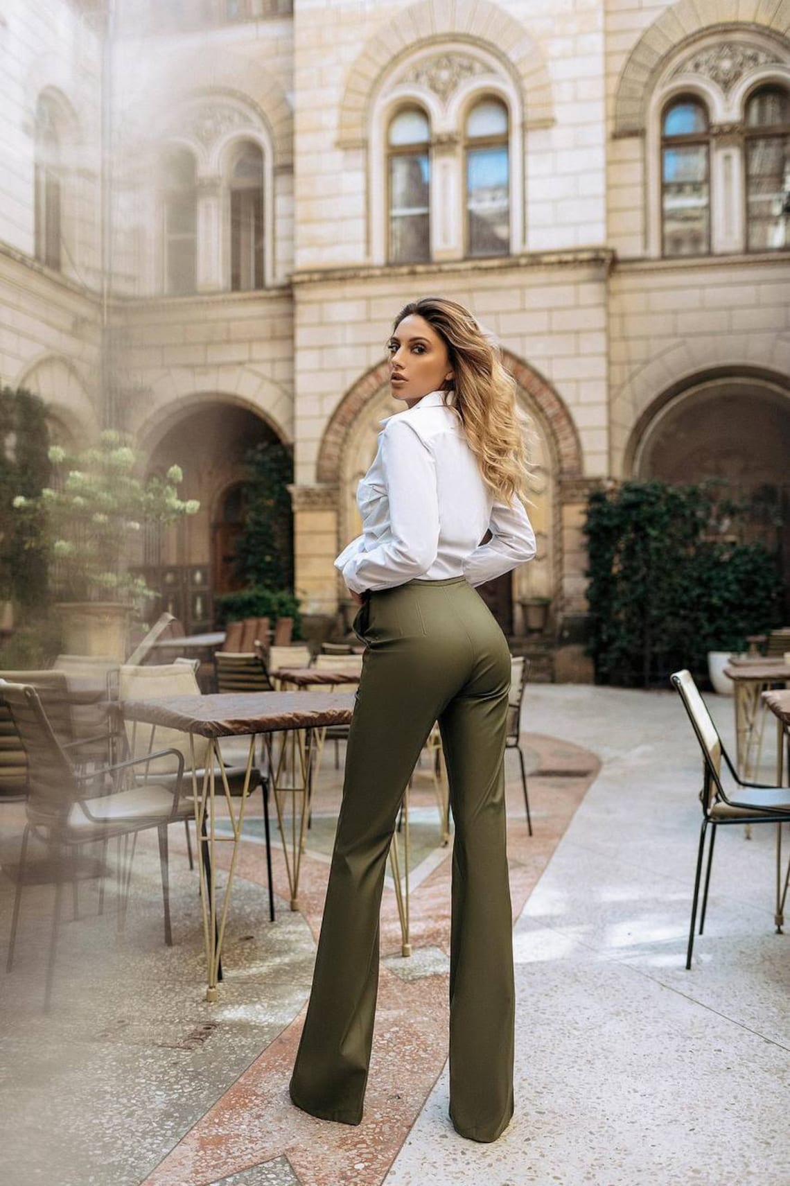 Make It Chic Vegan Leather Pants Set
