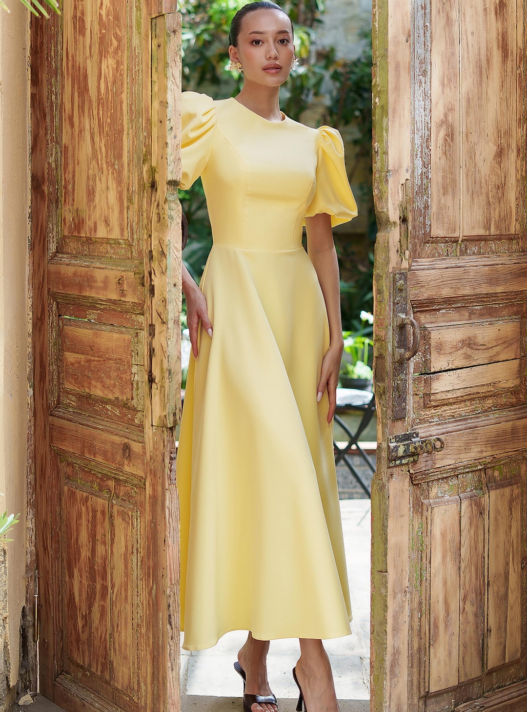 gold satin prom dress Sheath Mermaid Sweetheart Yellow Dresses – luladress Where to find tropical LowStock:42698856038451 Color:Proper Pink Sweep Train Neckline