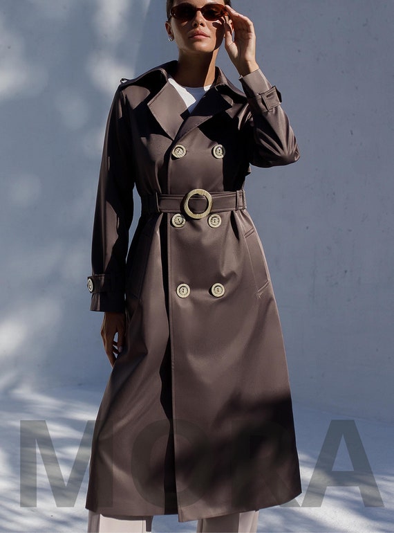 Light Brown Trench Coat for Women Fall Coat for Women Lightweight Classy Trenchcoat Womens Spring Outerwear Streetstyle Wear Womens Etsy